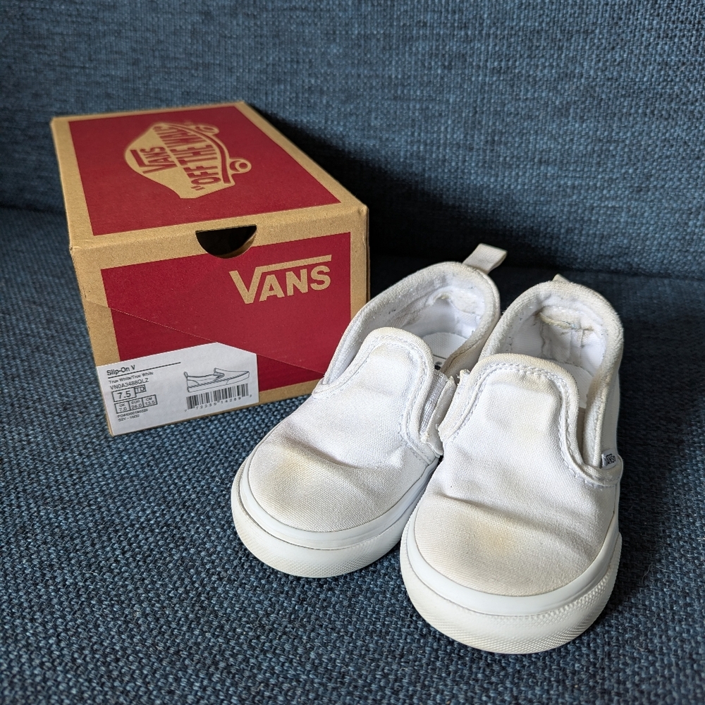 Toddler Shoes VANS Slip-On, White